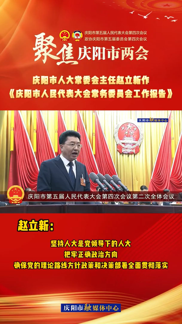 兩會V視(28)丨趙立新：堅持人大是黨領(lǐng)導(dǎo)下的人大，把牢正確政治方向，確保黨的理論路線方針政策和決策部署全面貫徹落實