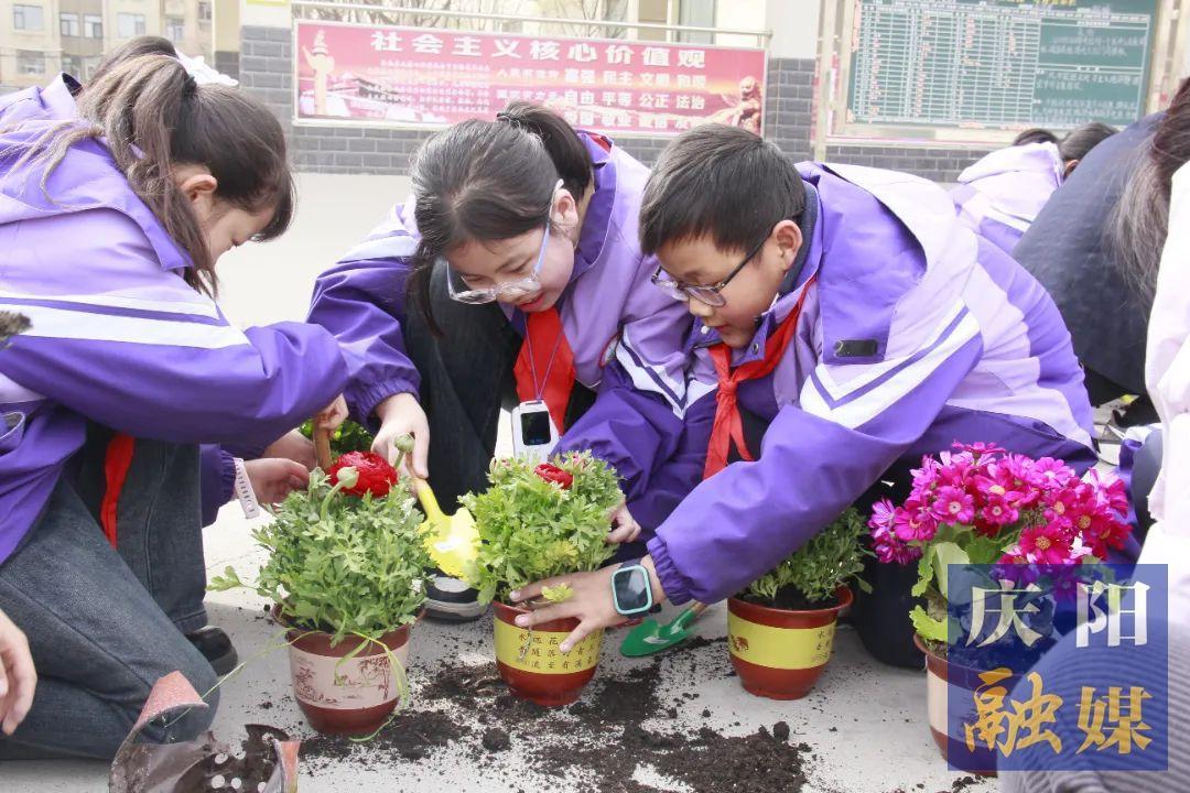 【點(diǎn)亮美好教育】“植”此青綠 共赴春天 西峰區(qū)新建小學(xué)開(kāi)展植樹(shù)節(jié)主題活動(dòng)
